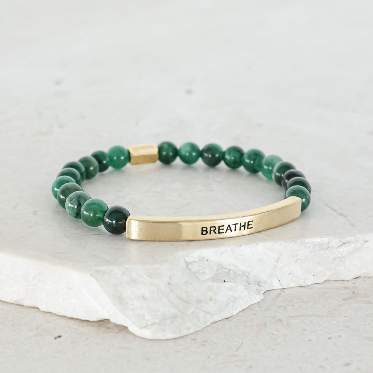 Emerald beaded bracelet
