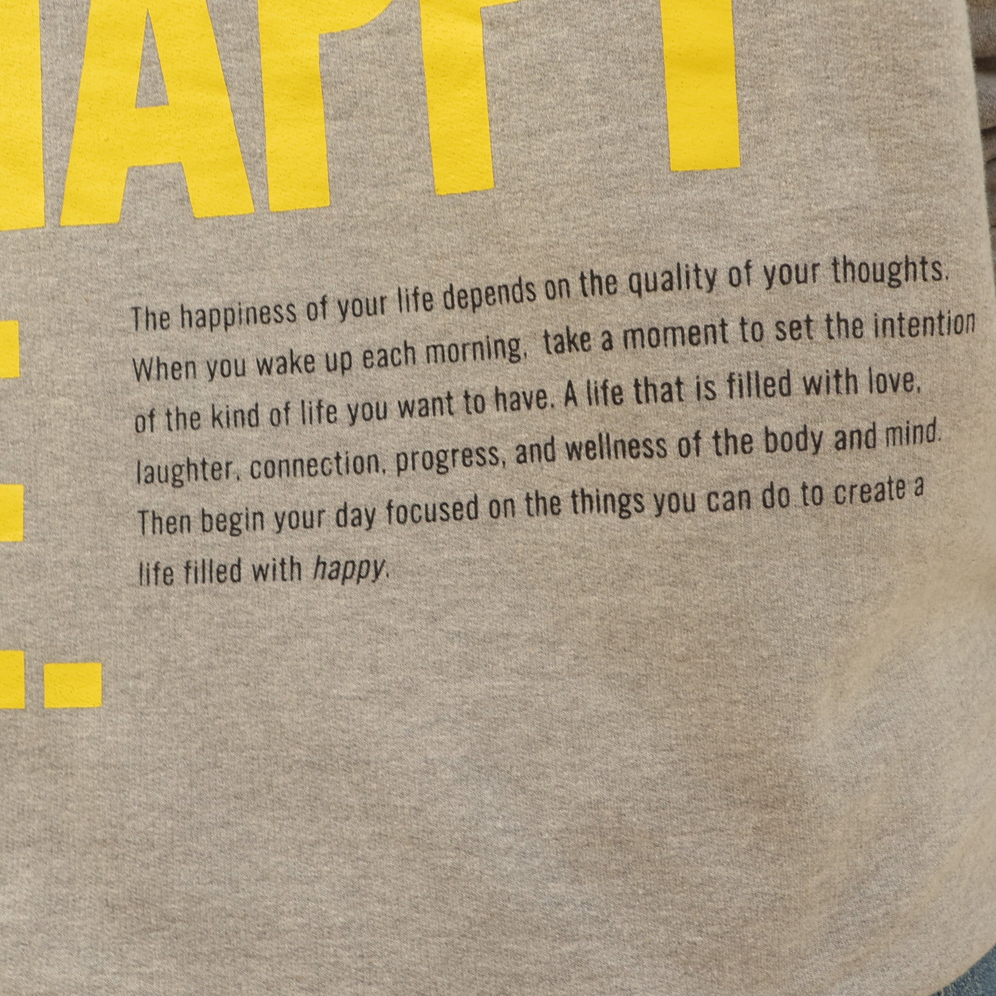 CHOOSE A HAPPY LIFE. CREWNECK