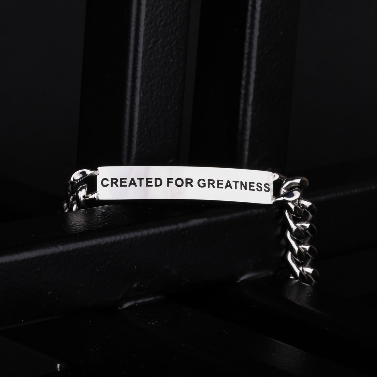 engraved chain bracelet for men