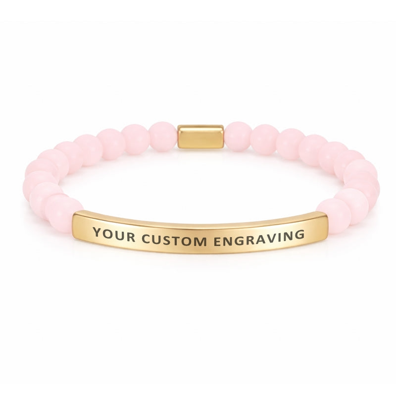 Rose Quartz Custom Bracelet
