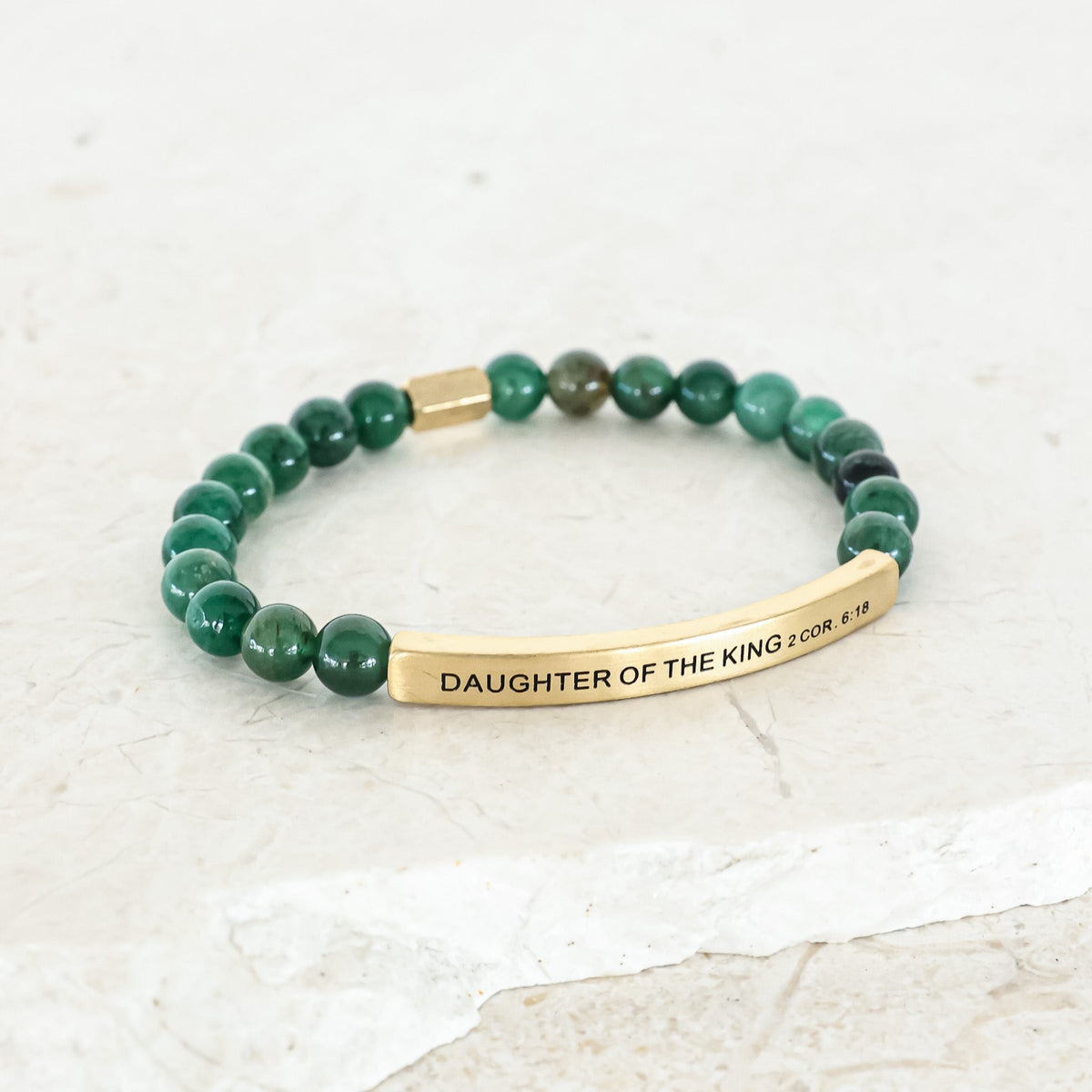 Natural earth stone beaded bracelet