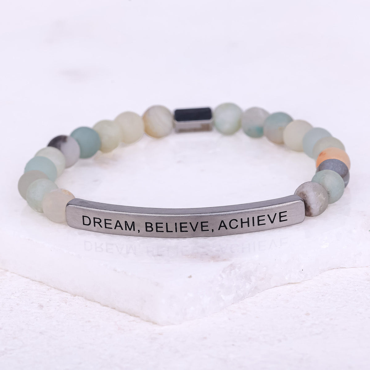 inspirational gemstone bracelet