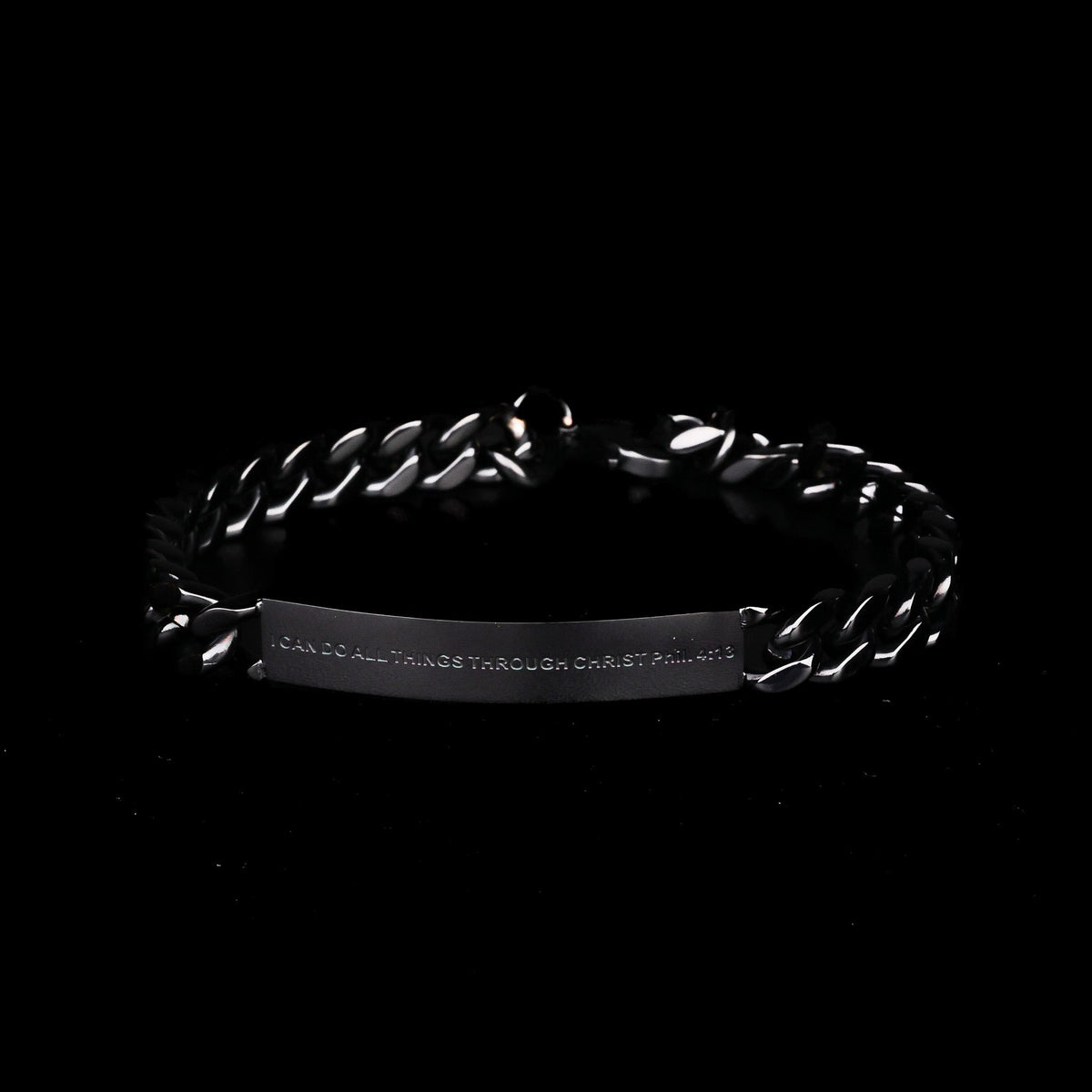 engraved mens inspirational bracelet
