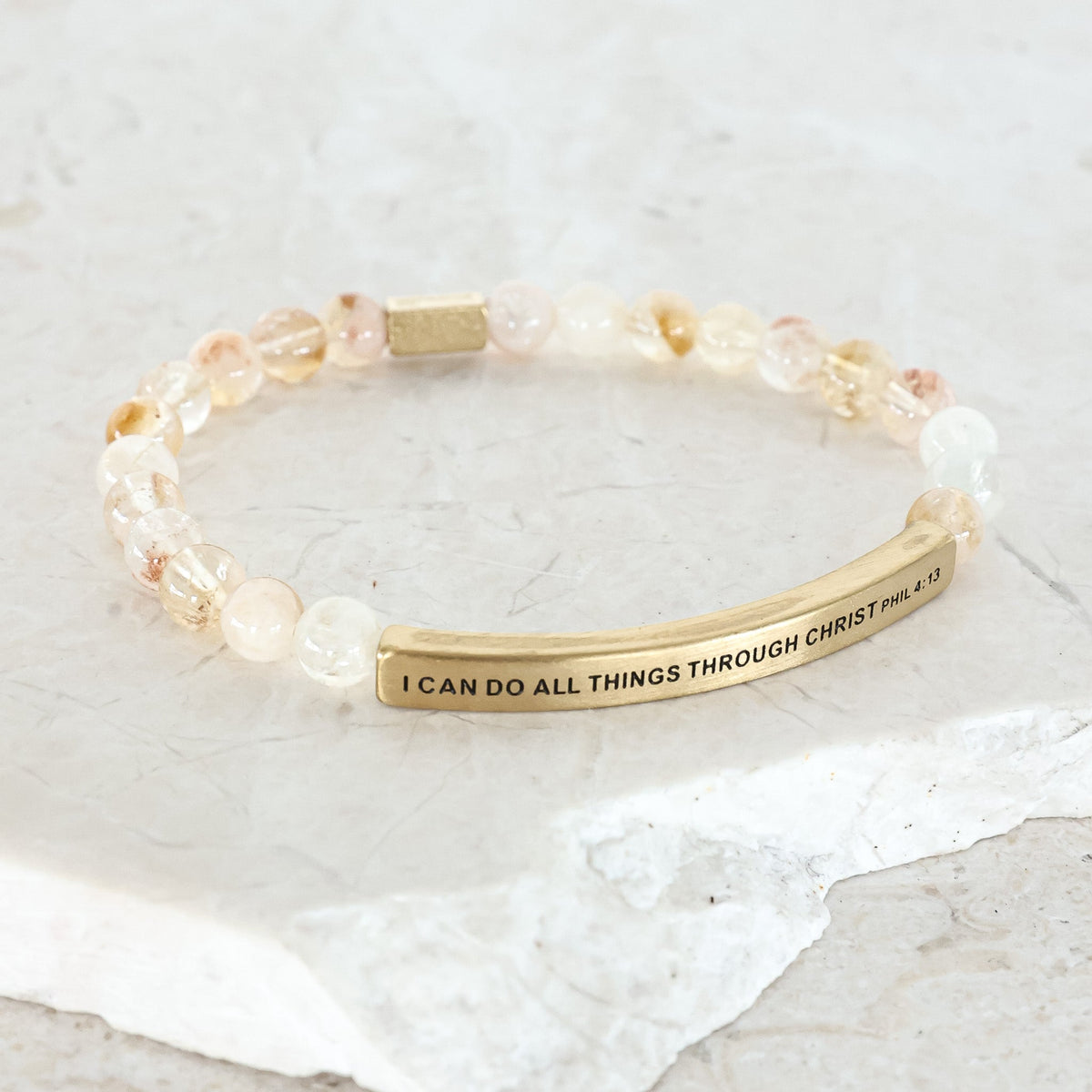 beaded scripture bracelet