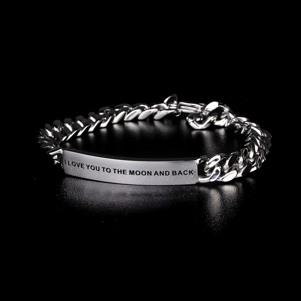 CUBAN LINK CHAIN BRACELET IN SILVER