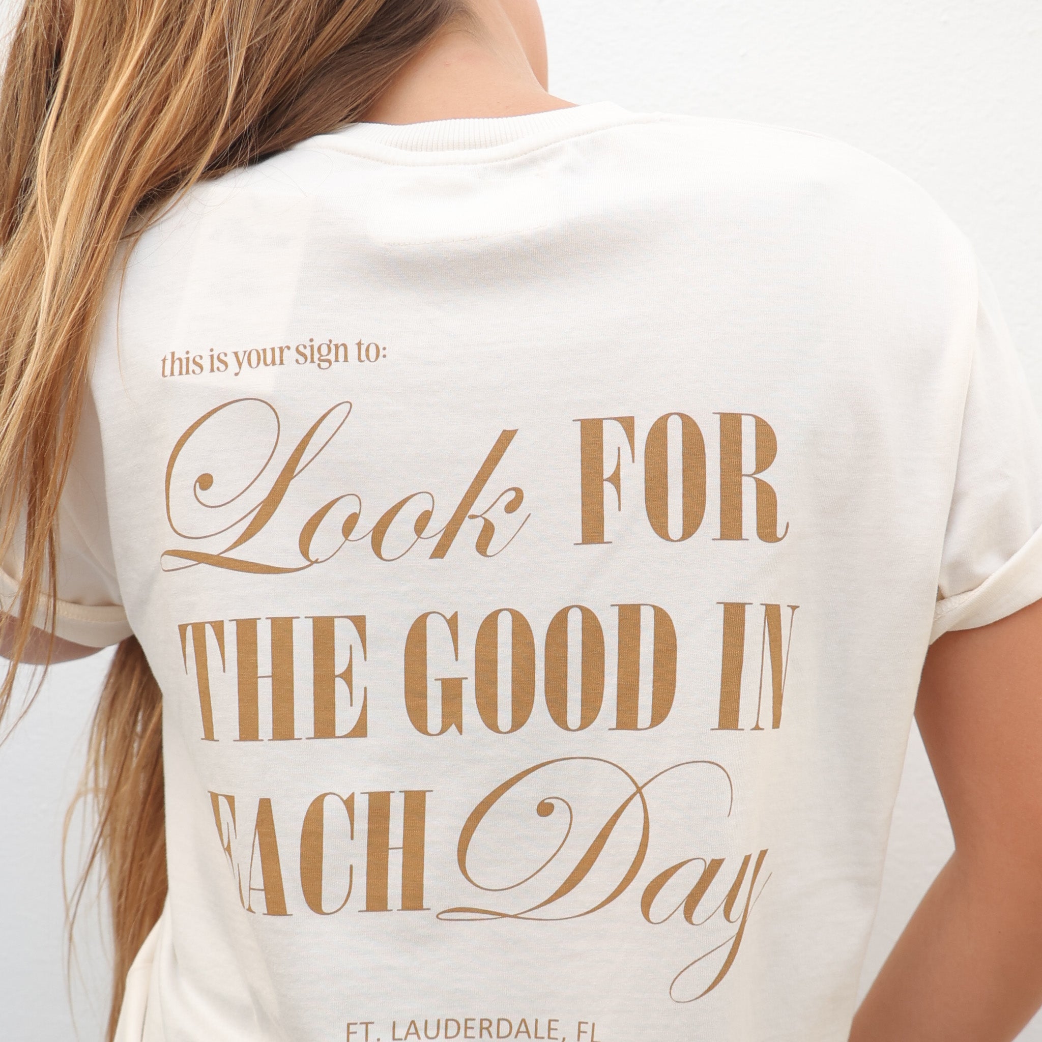 LOOK FOR THE GOOD MID - CROP TEE