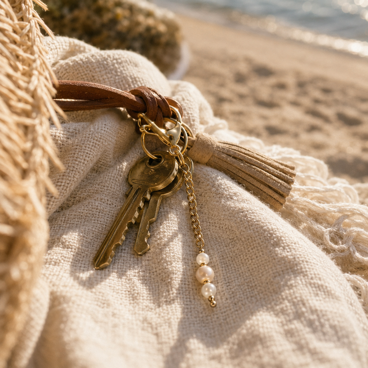 EARTHSTONE KEYCHAINS