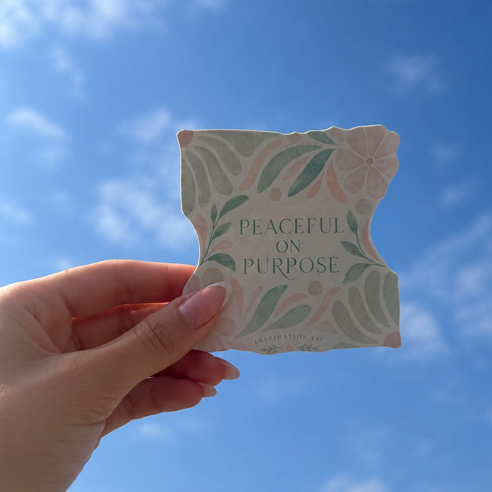STICKER - PEACEFUL ON PURPOSE