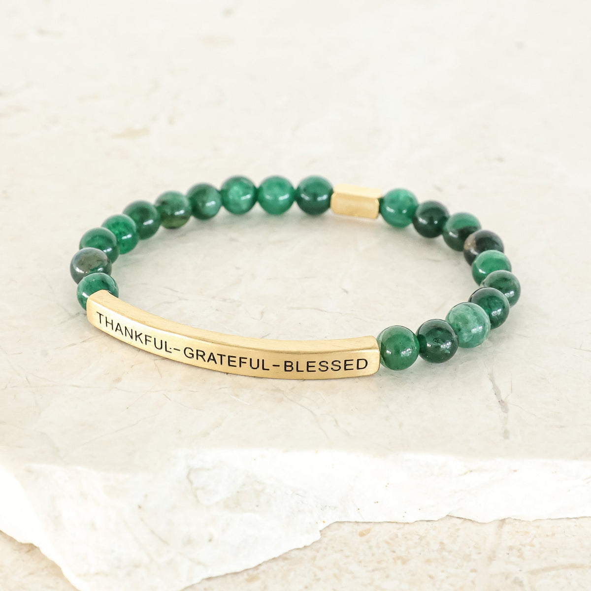 Thankful Grateful Blessed bracelet gift for moms, dads, daughters, sons, and best friends