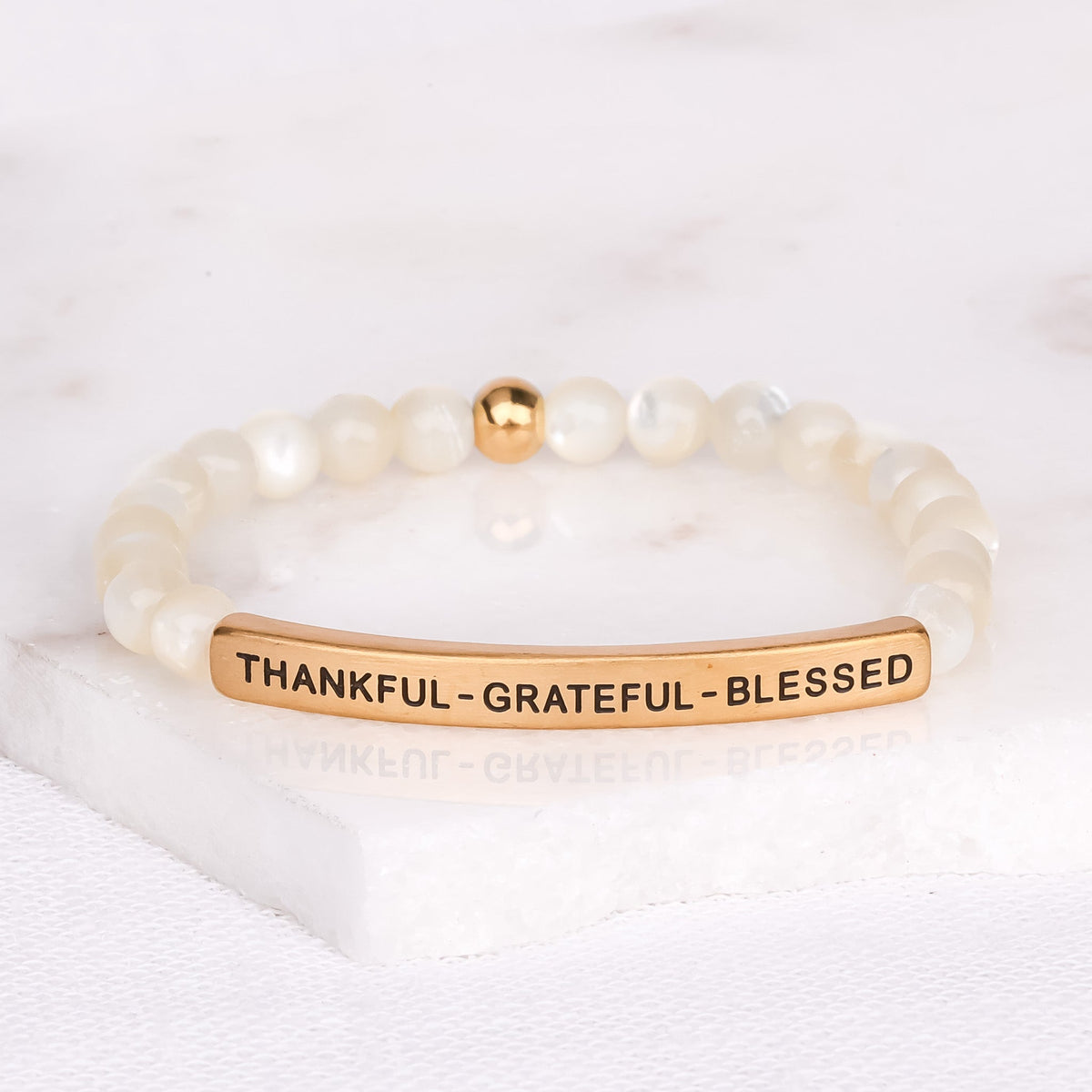 Inspirational beaded bracelet