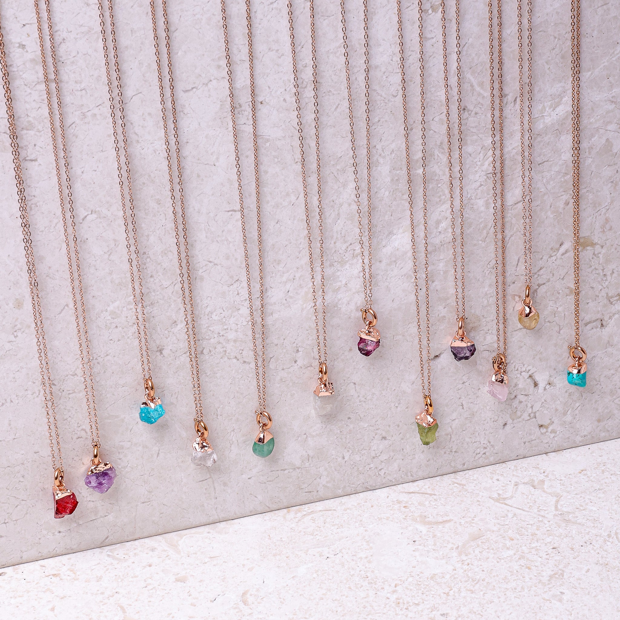 Clear Quartz (APRIL) Raw Birthstone Charm - Inspiration Co.