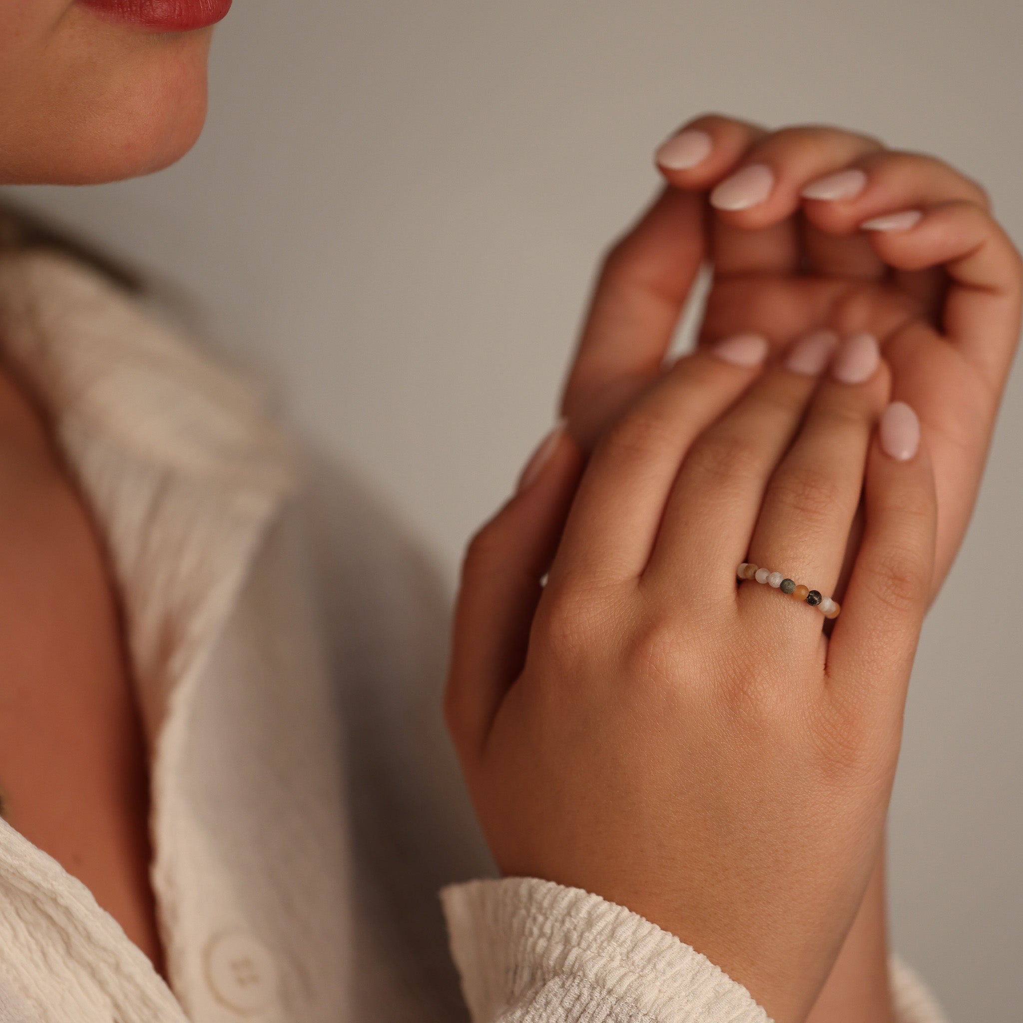 EARTHSTONE STRETCH RING - BAMBOO - Inspiration Co.