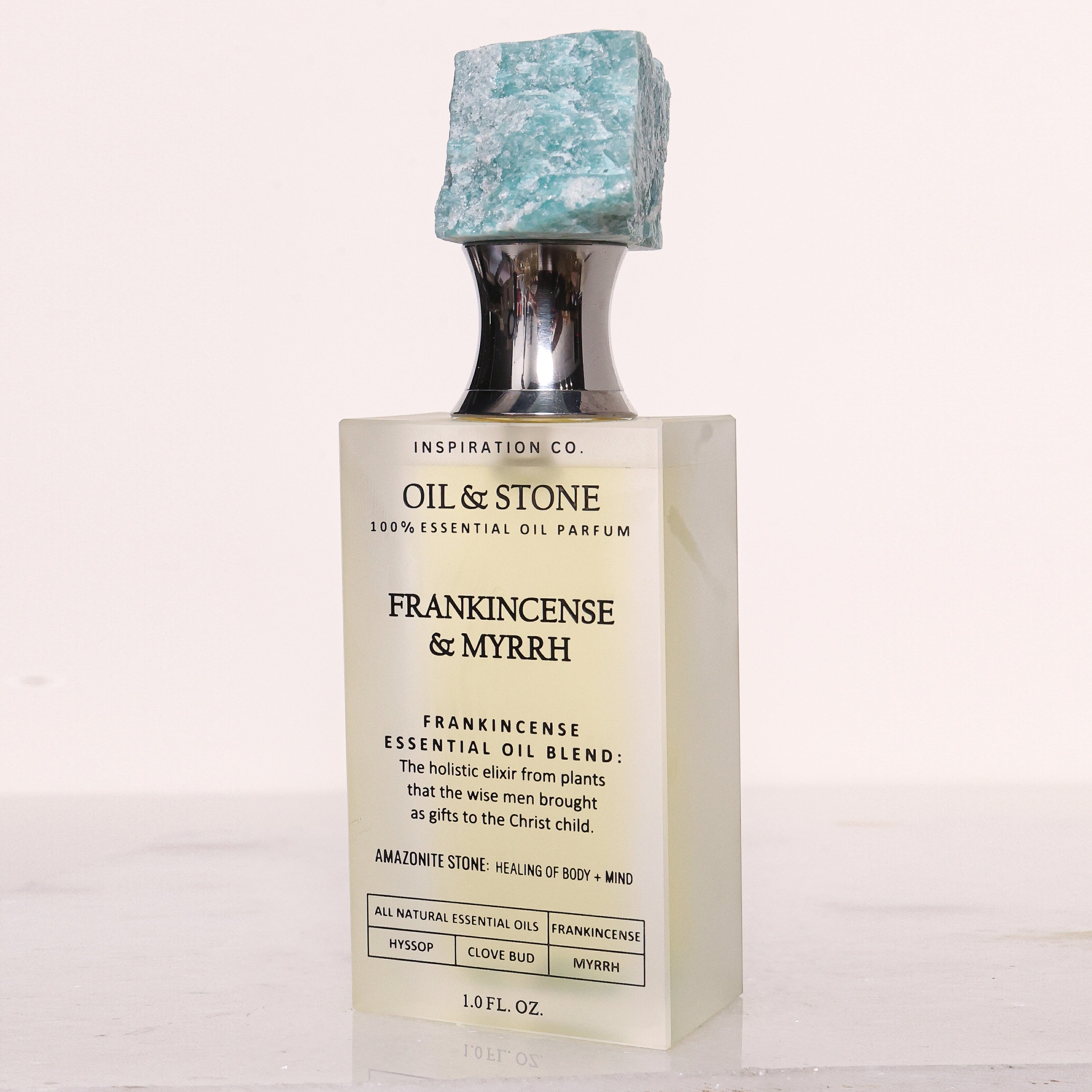 FRANKINCENSE & MYRRH / TRANQUIL OASIS - AMAZONITE PREMIUM OIL PERFUME