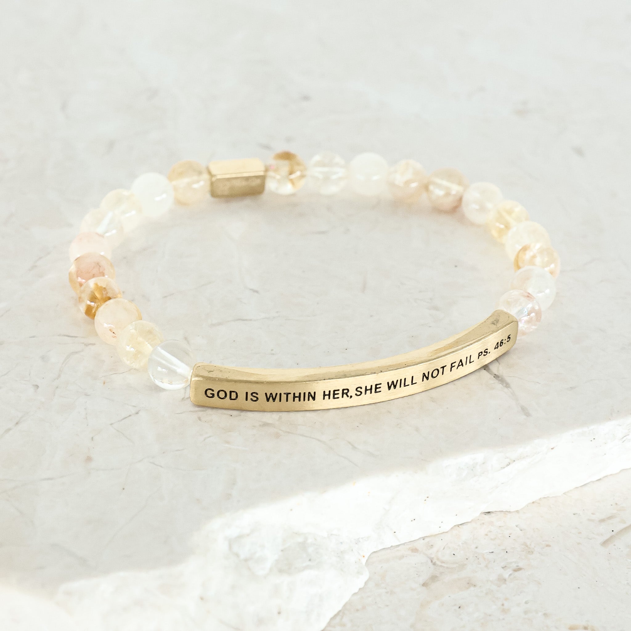 GOD IS WITHIN HER SHE WILL NOT FAIL - Psalms 46:5 - Inspiration Co.