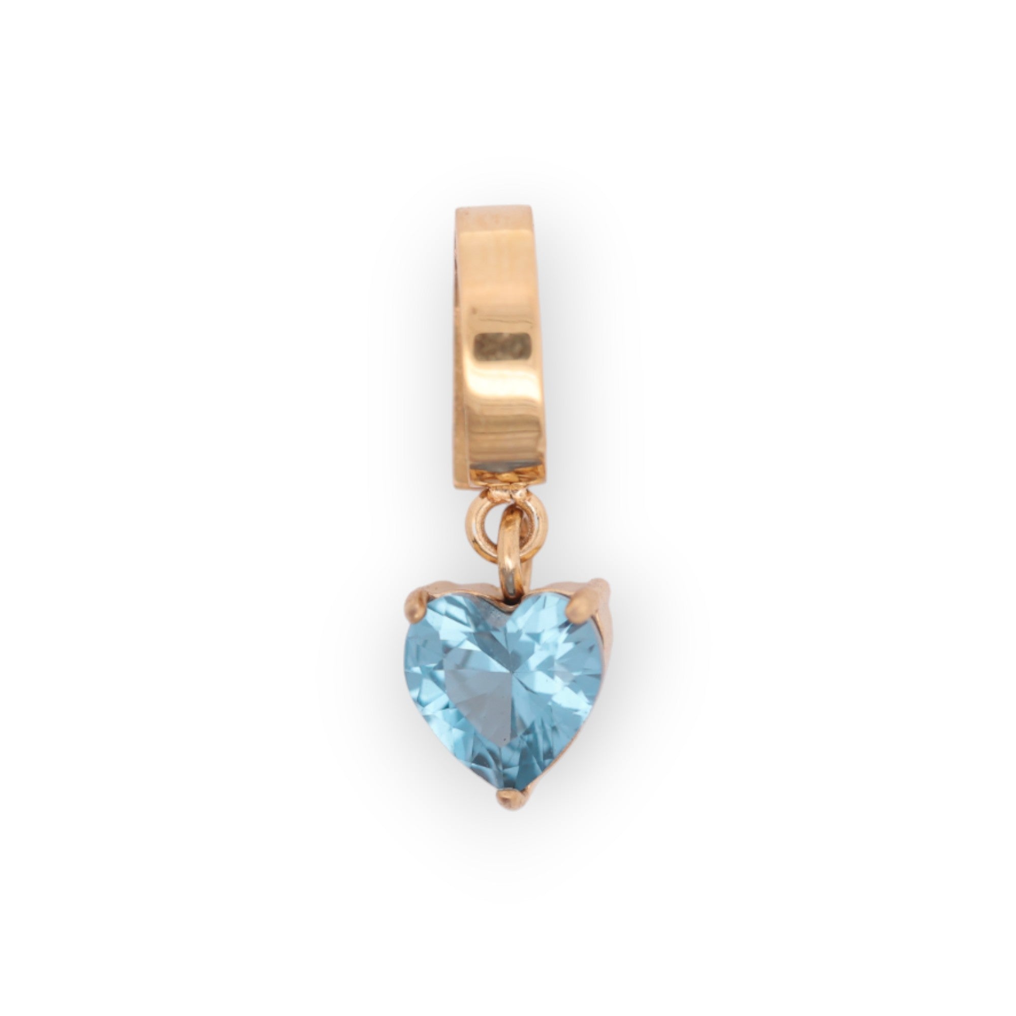 HEART BIRTHSTONE CHARM - ZIRCON (DEC)