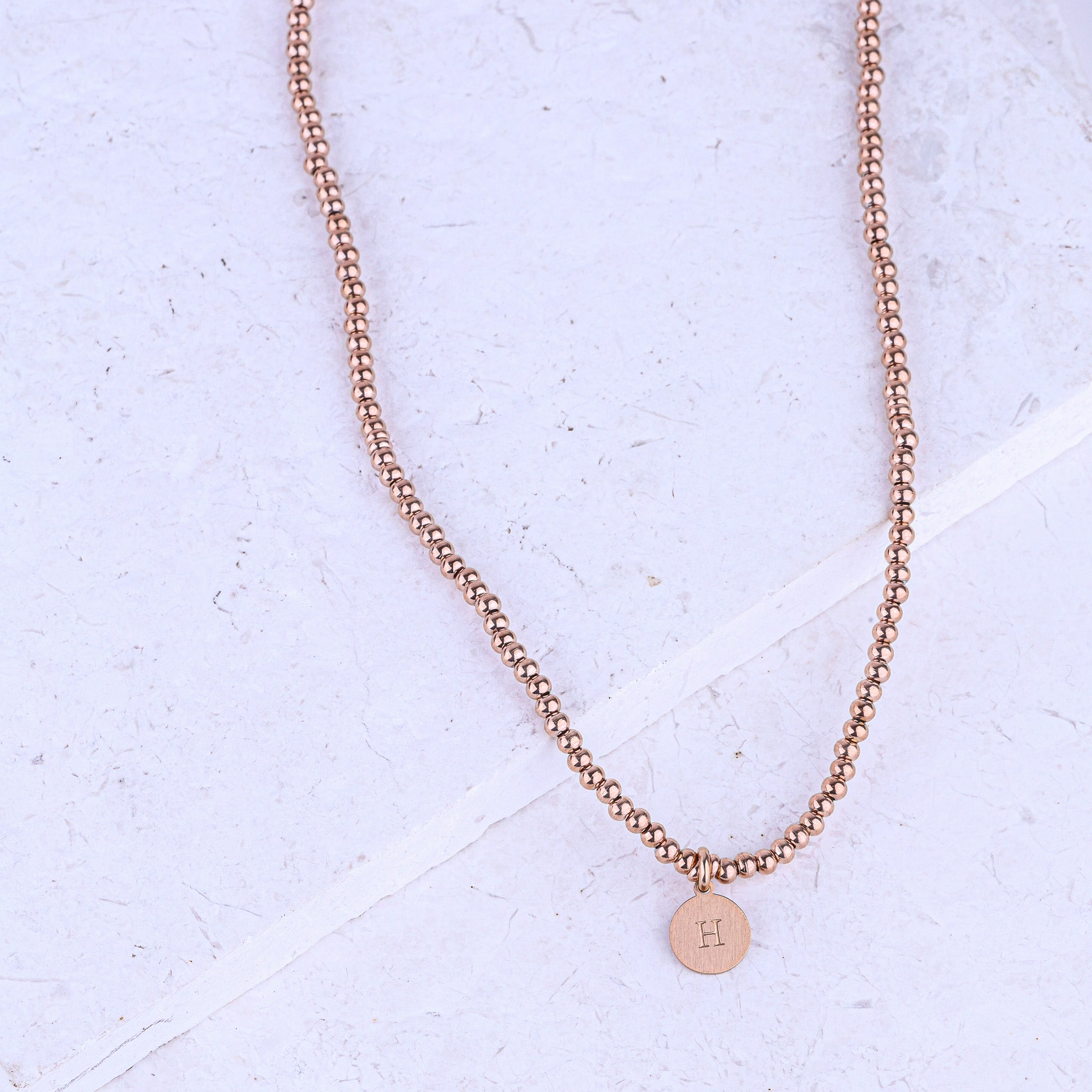 MICRO GEMSTONE NECKLACE - ROSE GOLD - Inspiration Co.