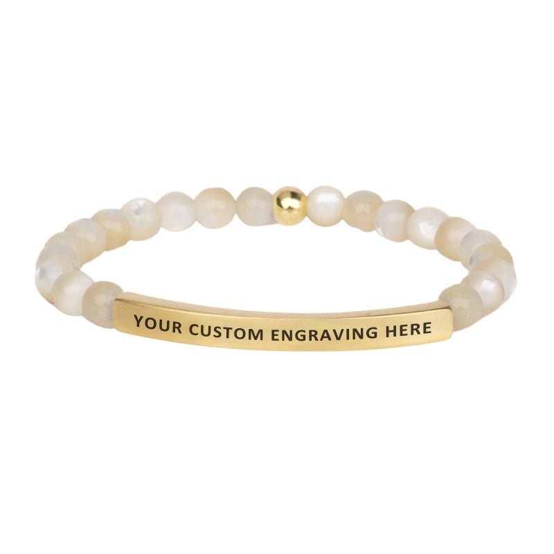 Mother Of Pearl Custom Bracelet - Inspiration Co.