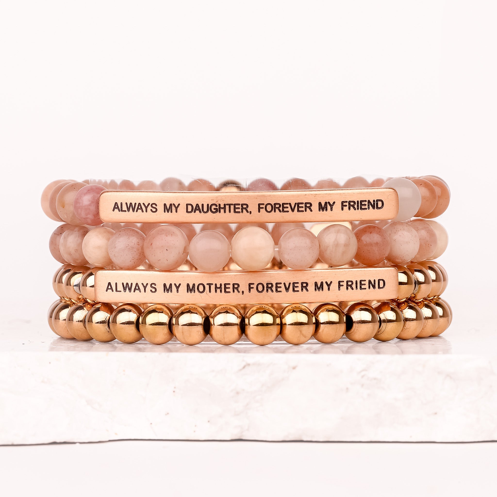 MOTHER/DAUGHTER GIFT SET - ROSE GOLD&SUNSTONE - Inspiration Co.