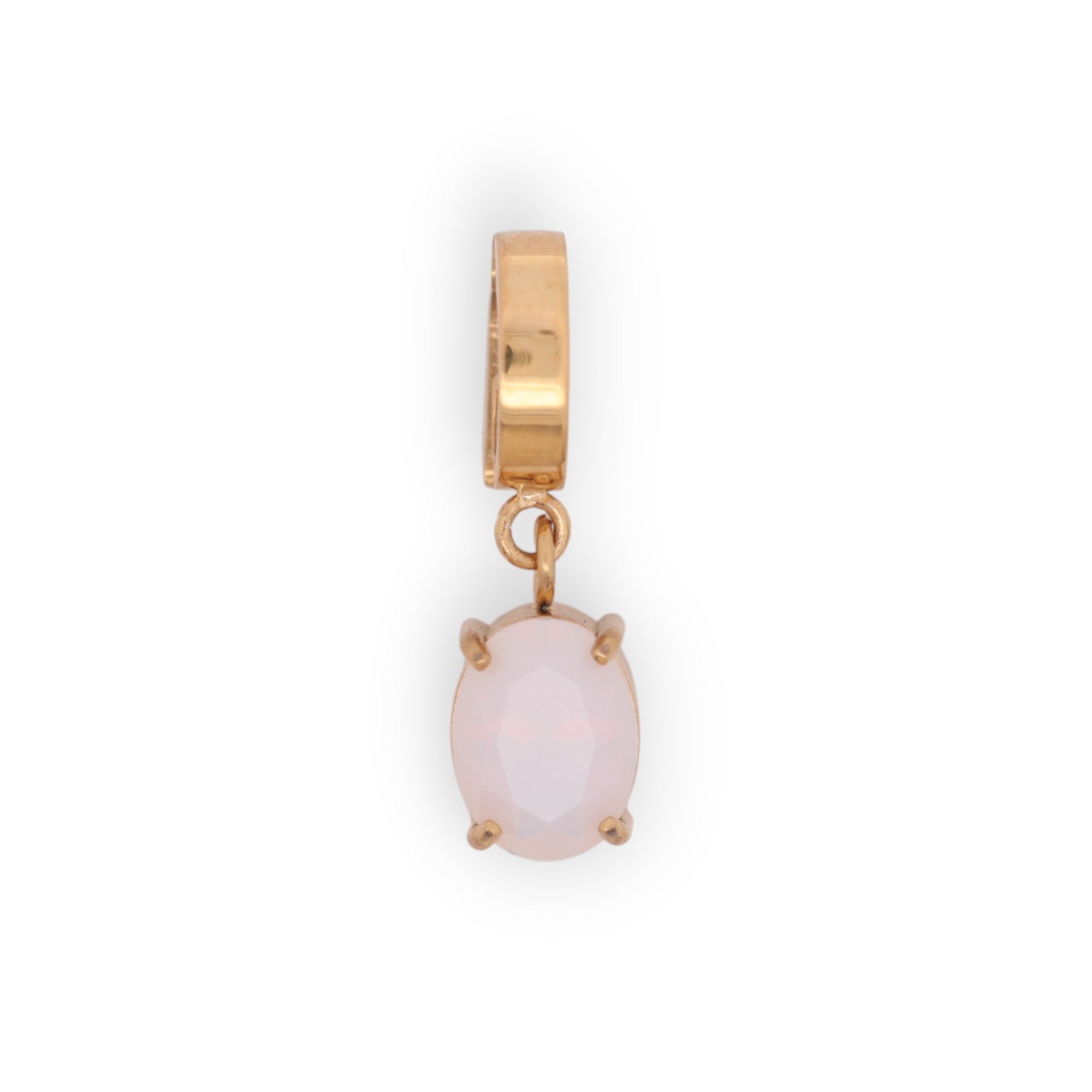OVAL BIRTHSTONE CHARM - MOONSTONE (JUNE)