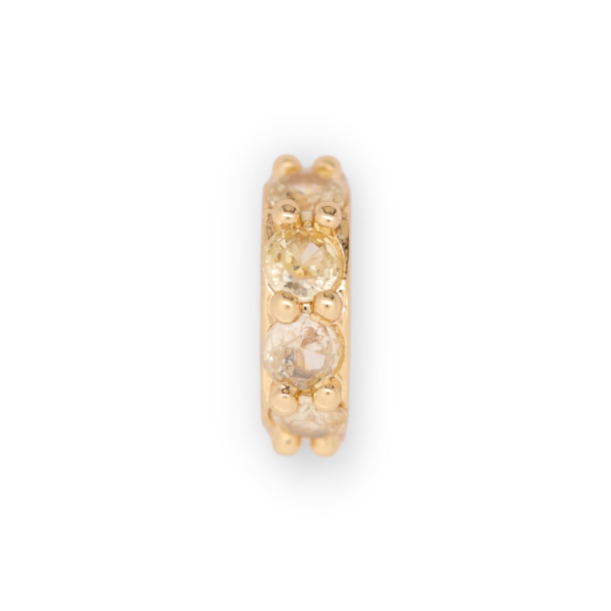 HALO BIRTHSTONE CHARM - CITRINE (NOV)