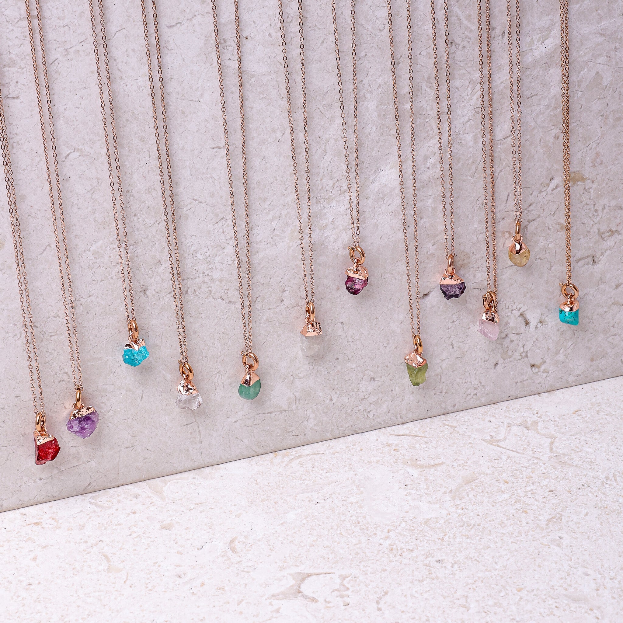 Ruby(JULY) Raw Birthstone Charm - Inspiration Co.