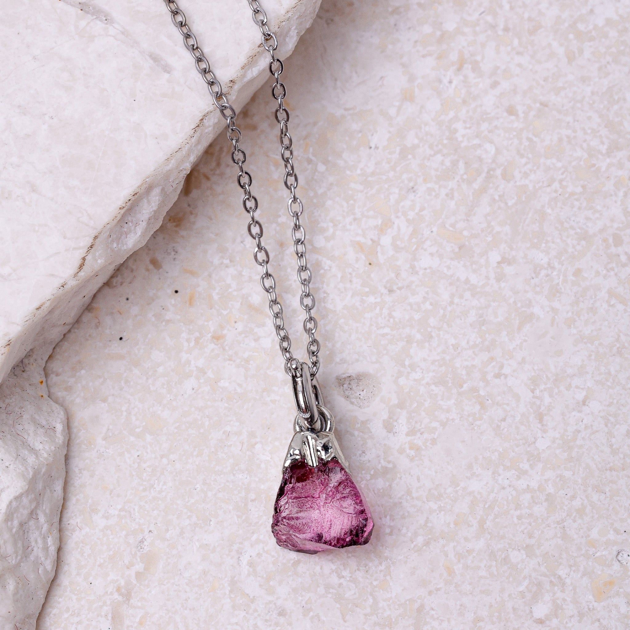 Ruby(JULY) Raw Birthstone Charm - Inspiration Co.