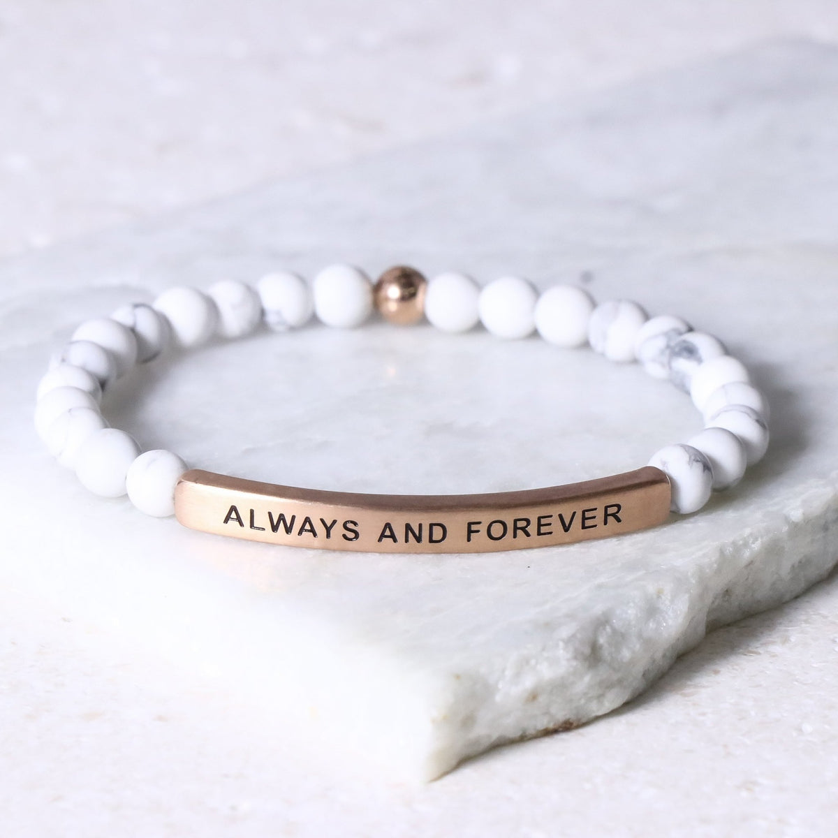 Beaded meaningful bracelet