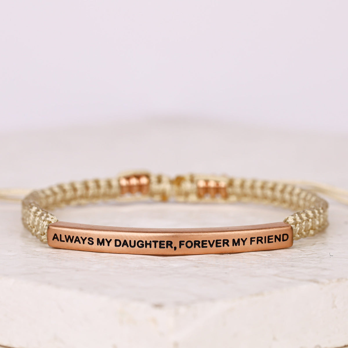 tan rope bracelet