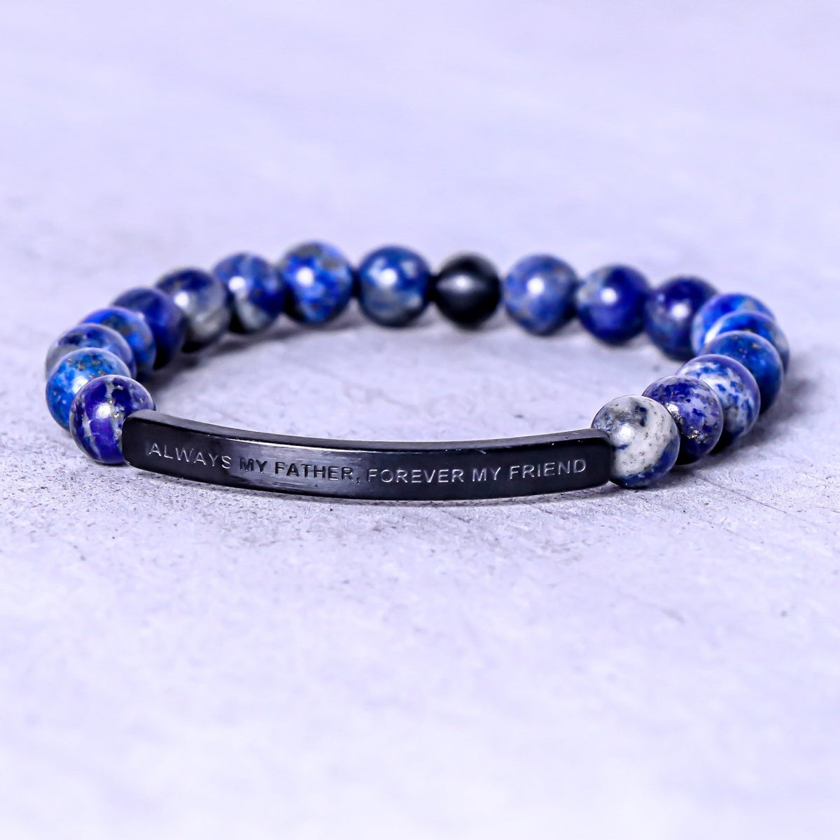 Inspirational gemstone bracelet