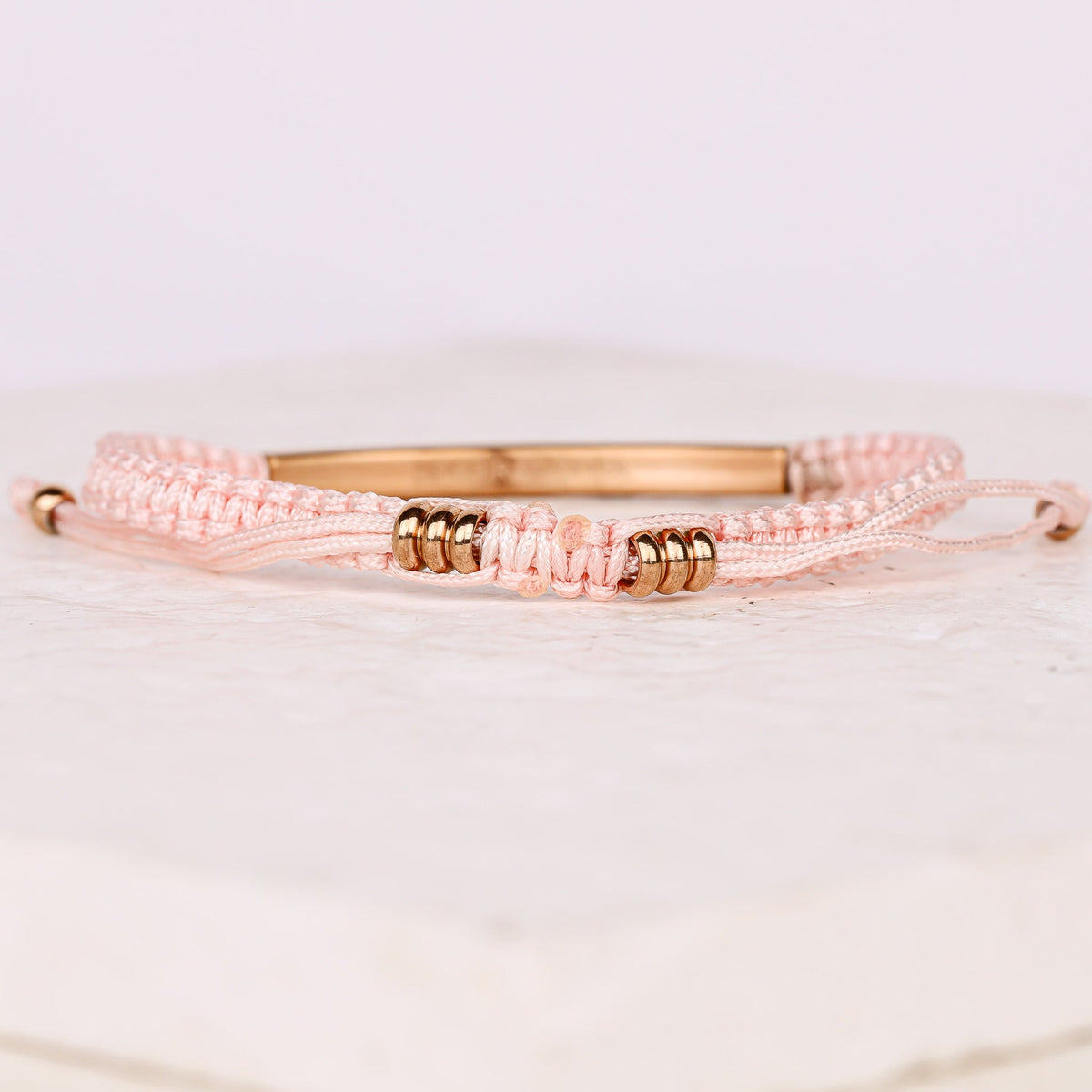 Adjustable sizing BEAUTIFUL GIRL, YOU WERE MADE TO DO GREAT THINGS ROPE BRACELET