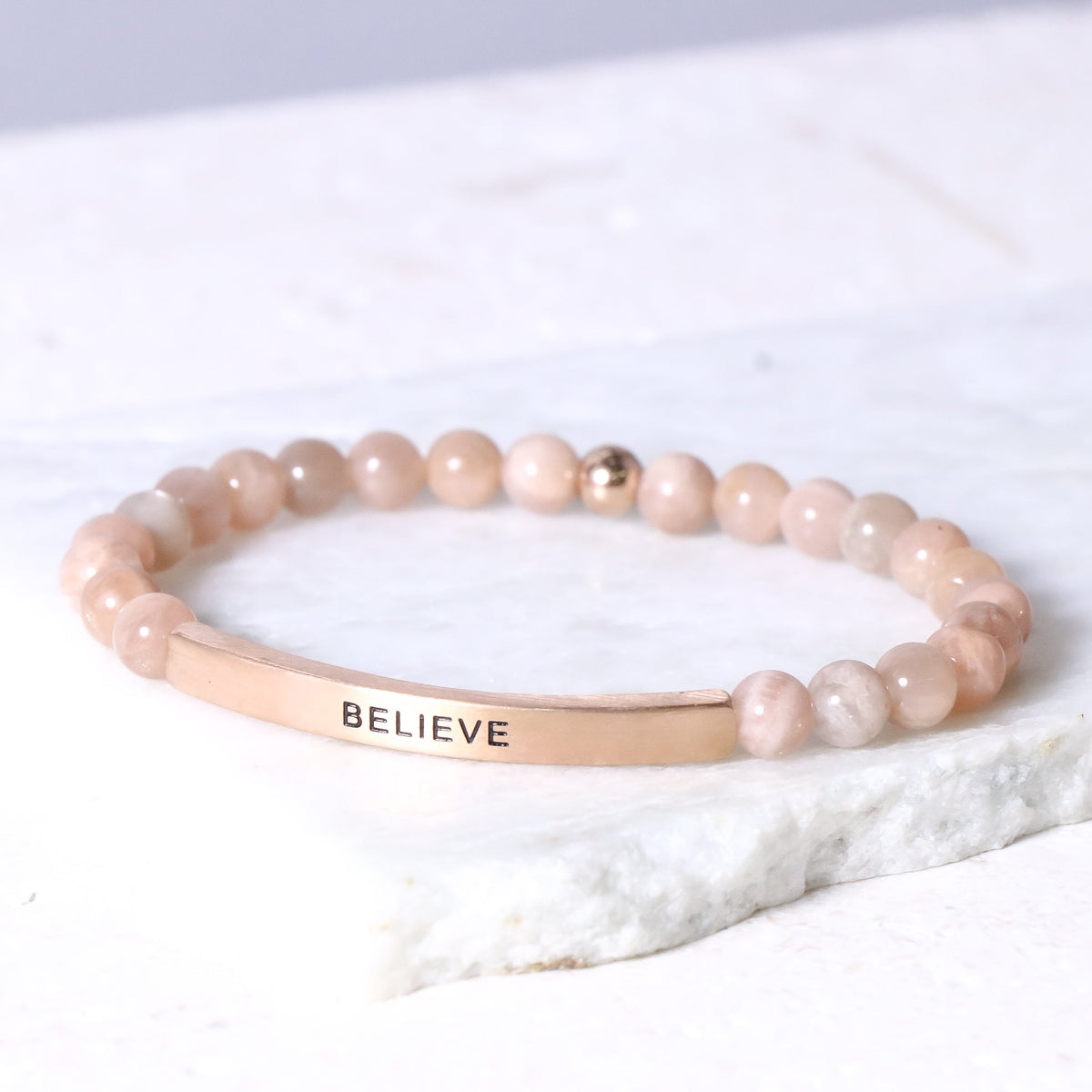 Affirmation engraved bracelet