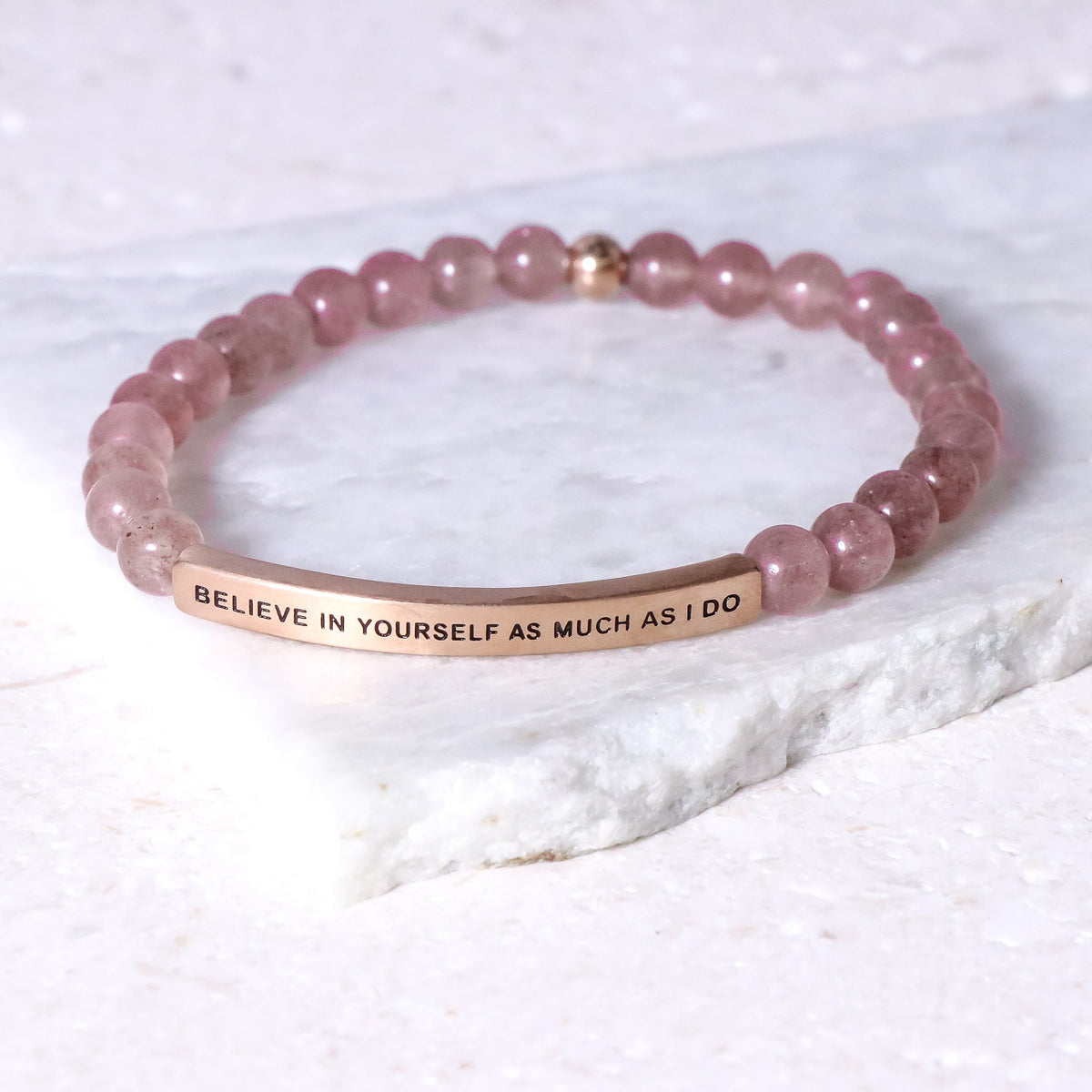 Motivational beaded bracelet