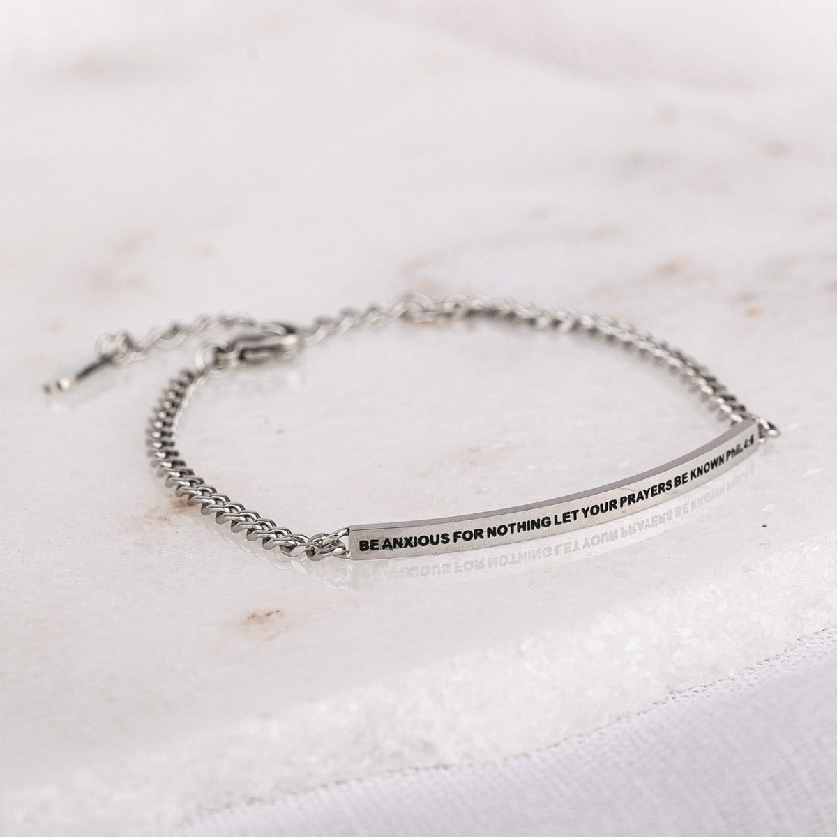 silver chain bracelet