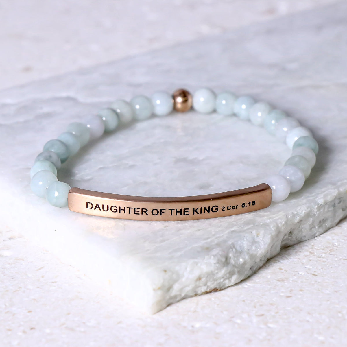 Inspirational beaded bracelet