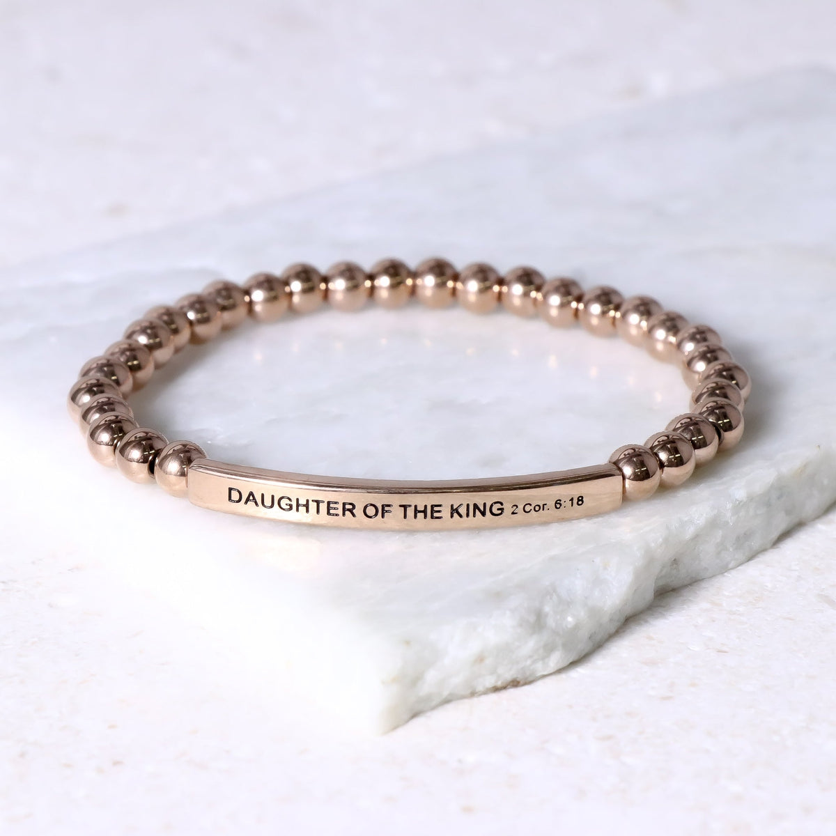 Inspirational engraved bracelet