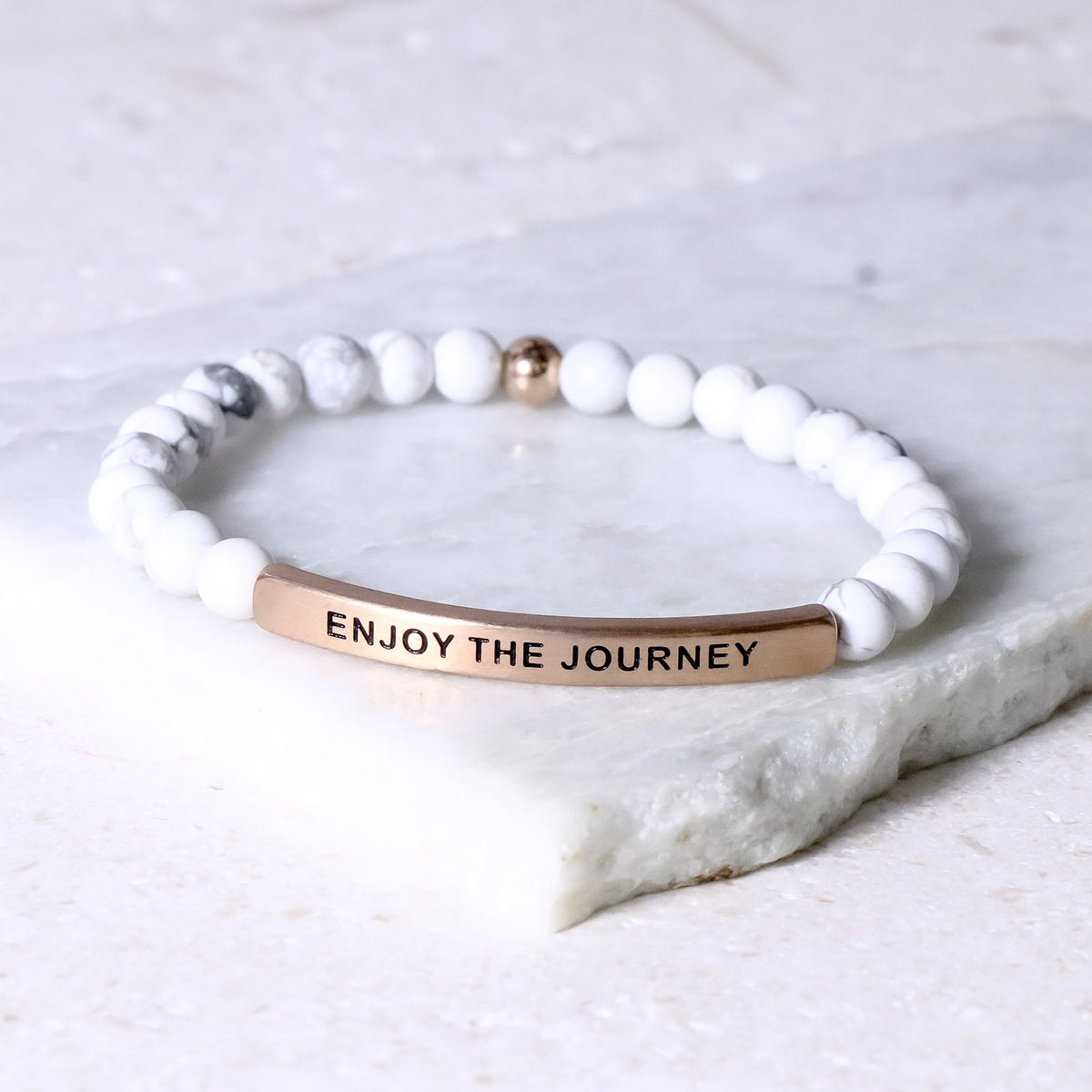 Inspiring engraved bracelet