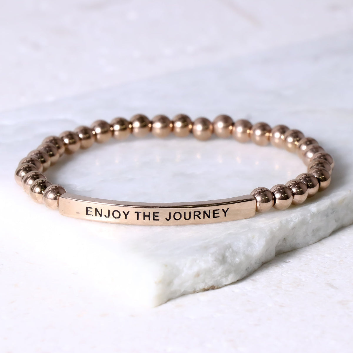 ENJOY THE JOURNEY engraved bracelet