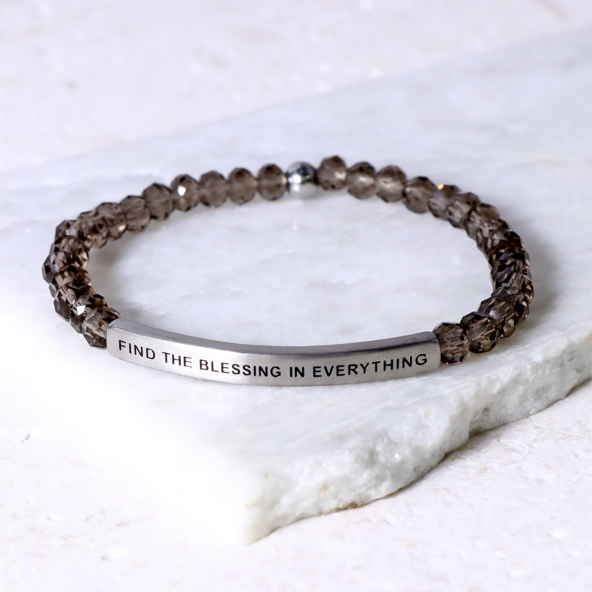 Inspirational beaded bracelet