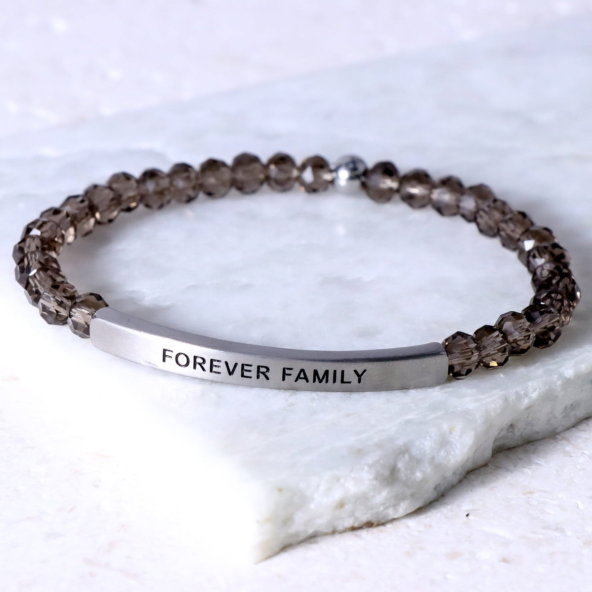 Crystal engraved bracelet