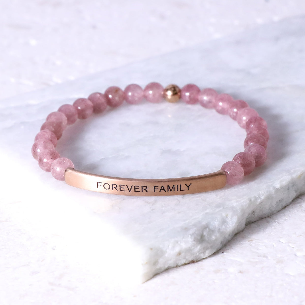 Engraved bracelet gift for family