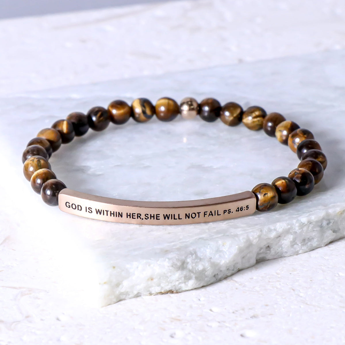 Engraved bible verse bracelet