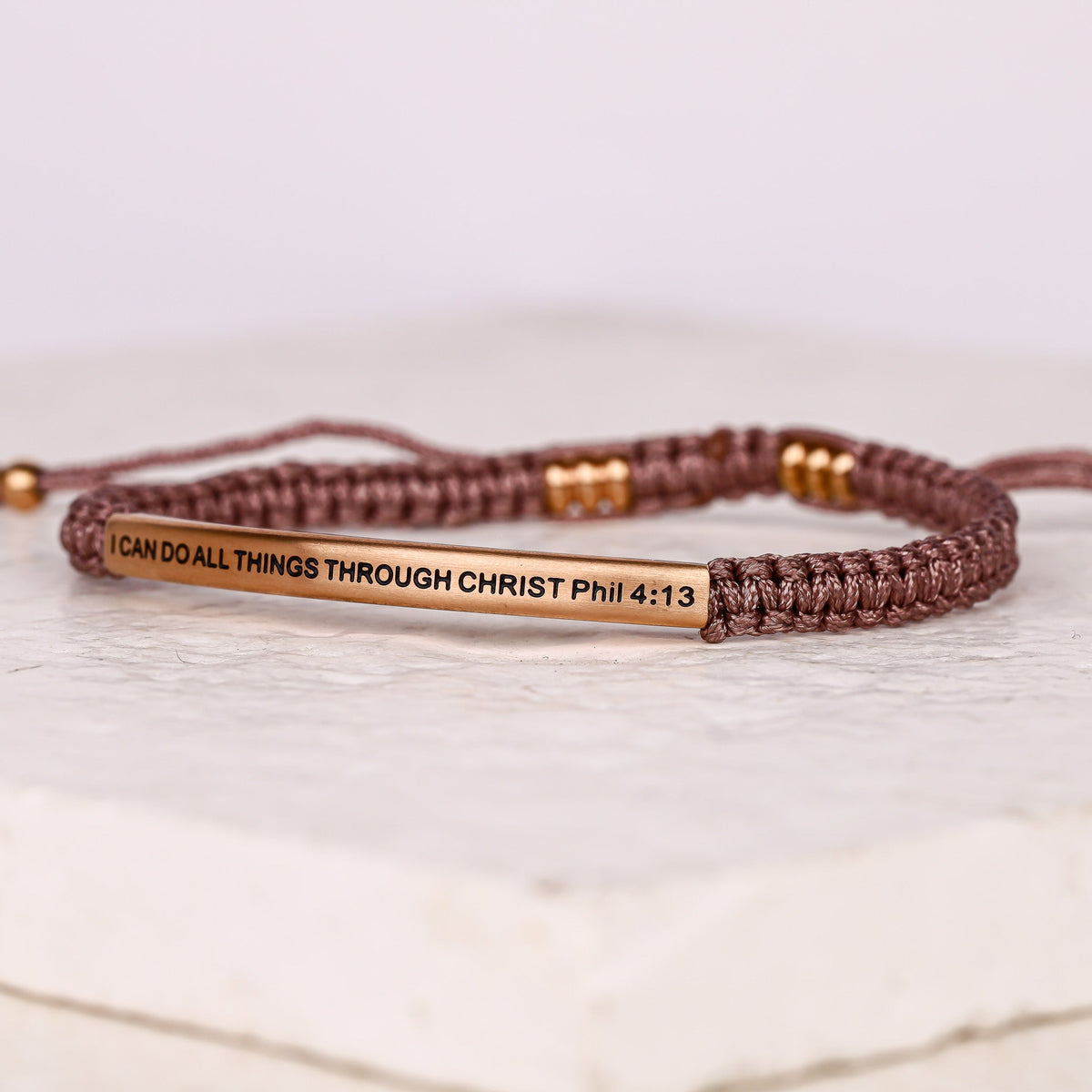 adjustable woven rope bracelet