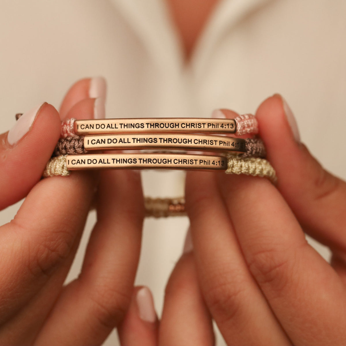 engrave bible verse rope bracelet