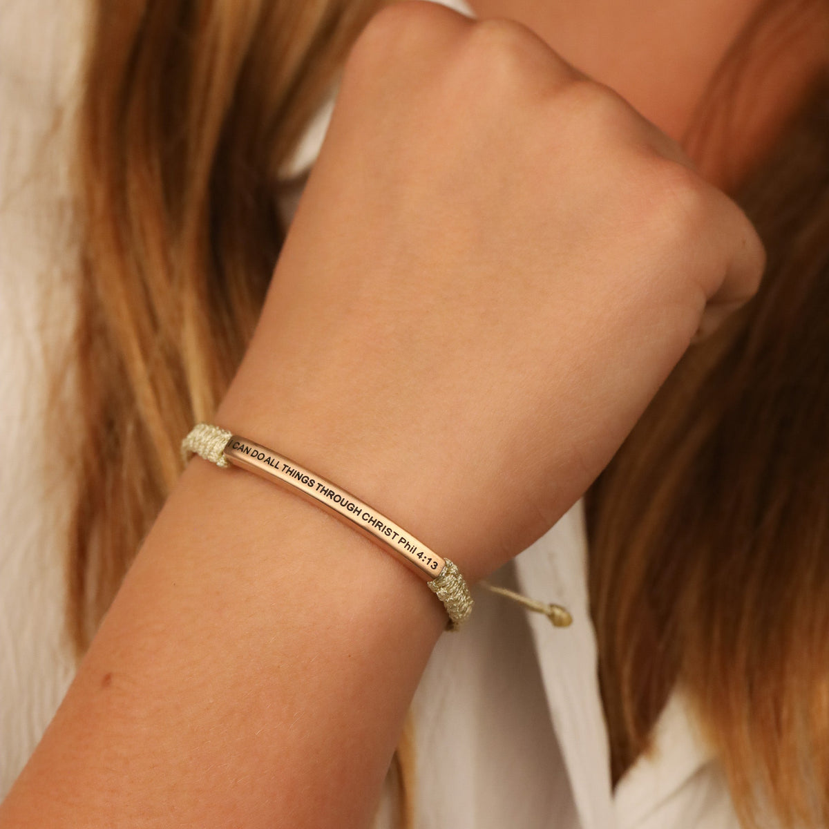 rope engraved bracelet