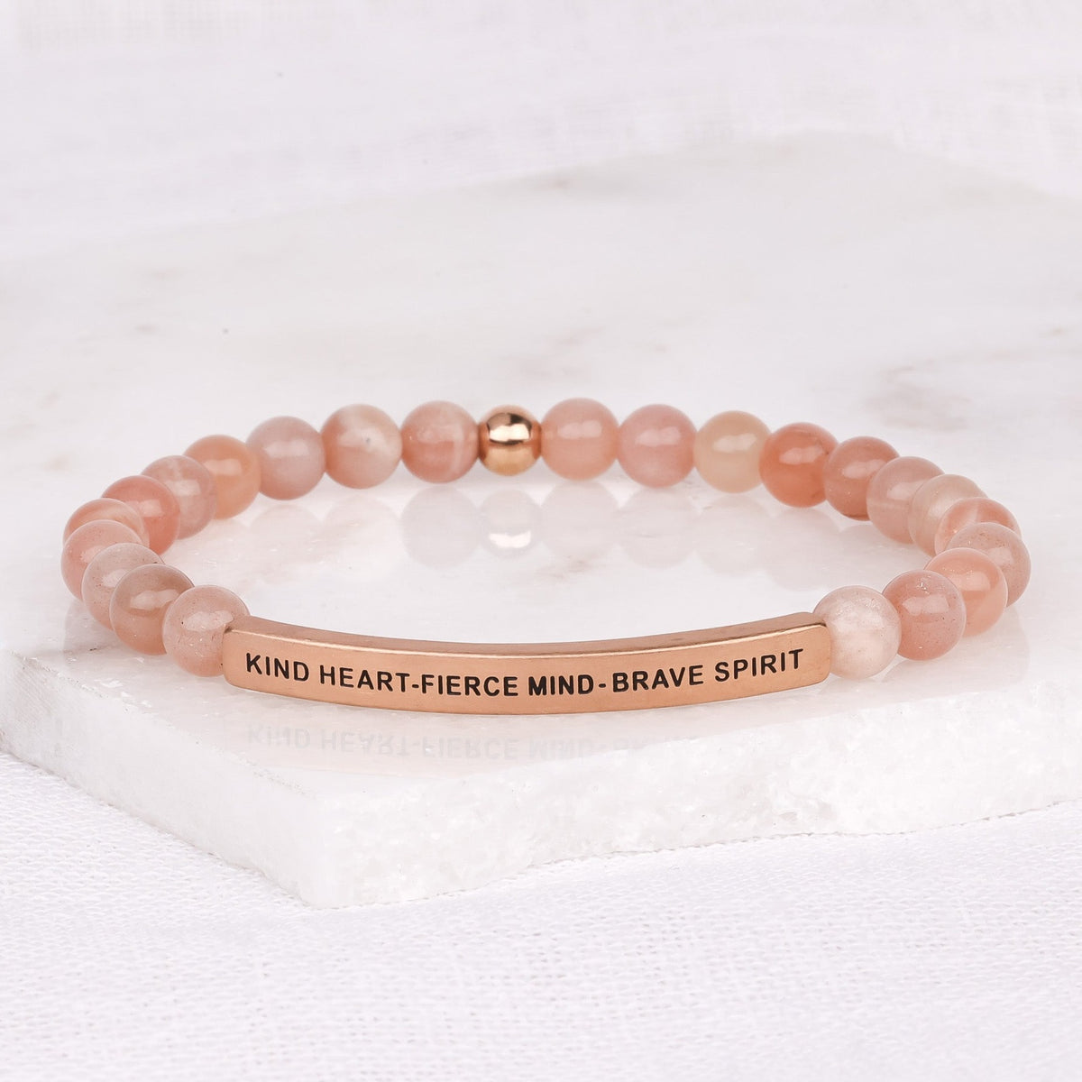 beaded positive message bracelet