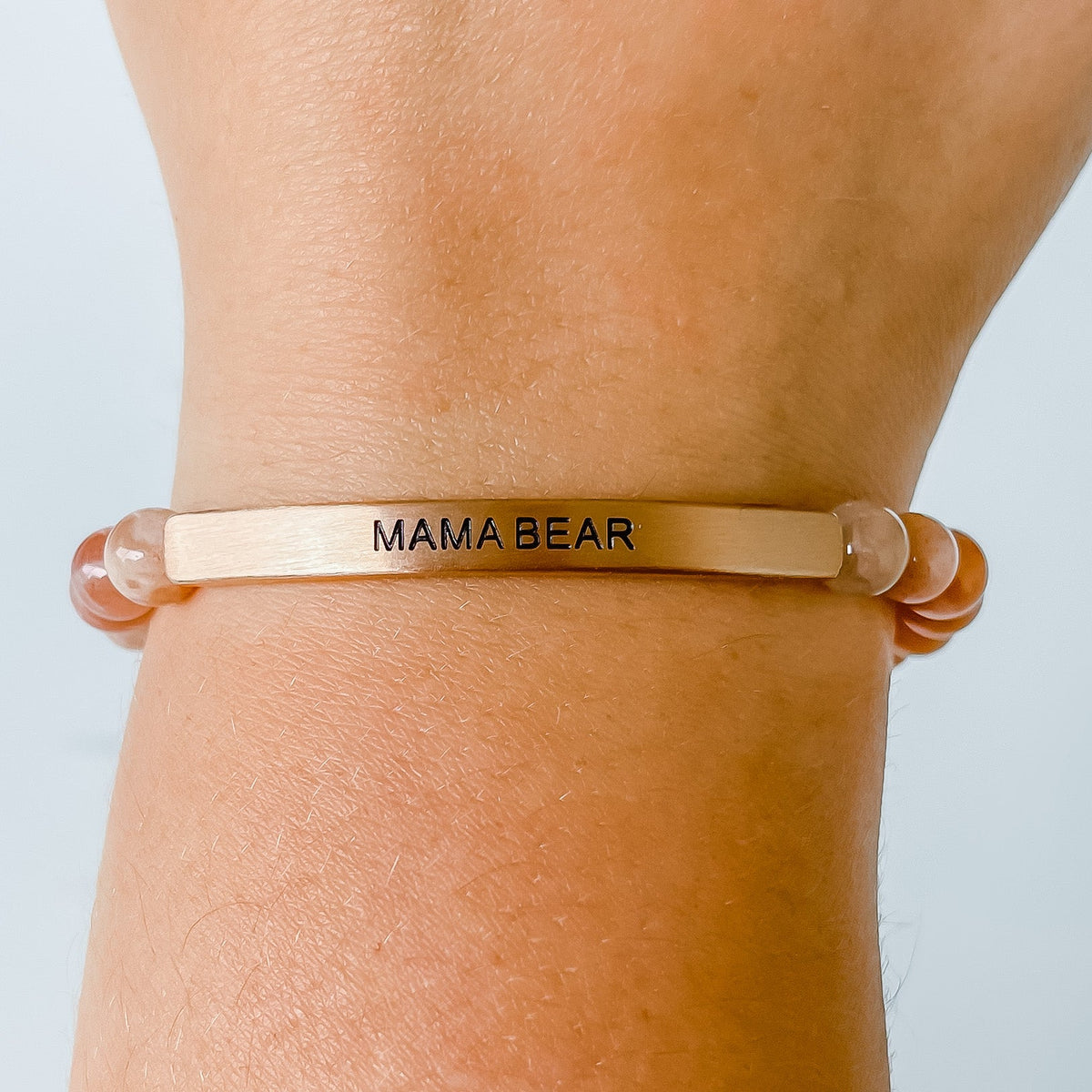 Inspirational beaded bracelet for mom