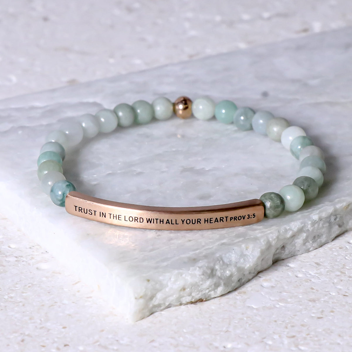 Trust in the Lord with All Your Heart Christian bracelet gift for women and men