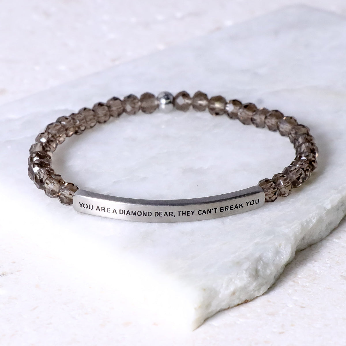 engraved inspirational bracelet