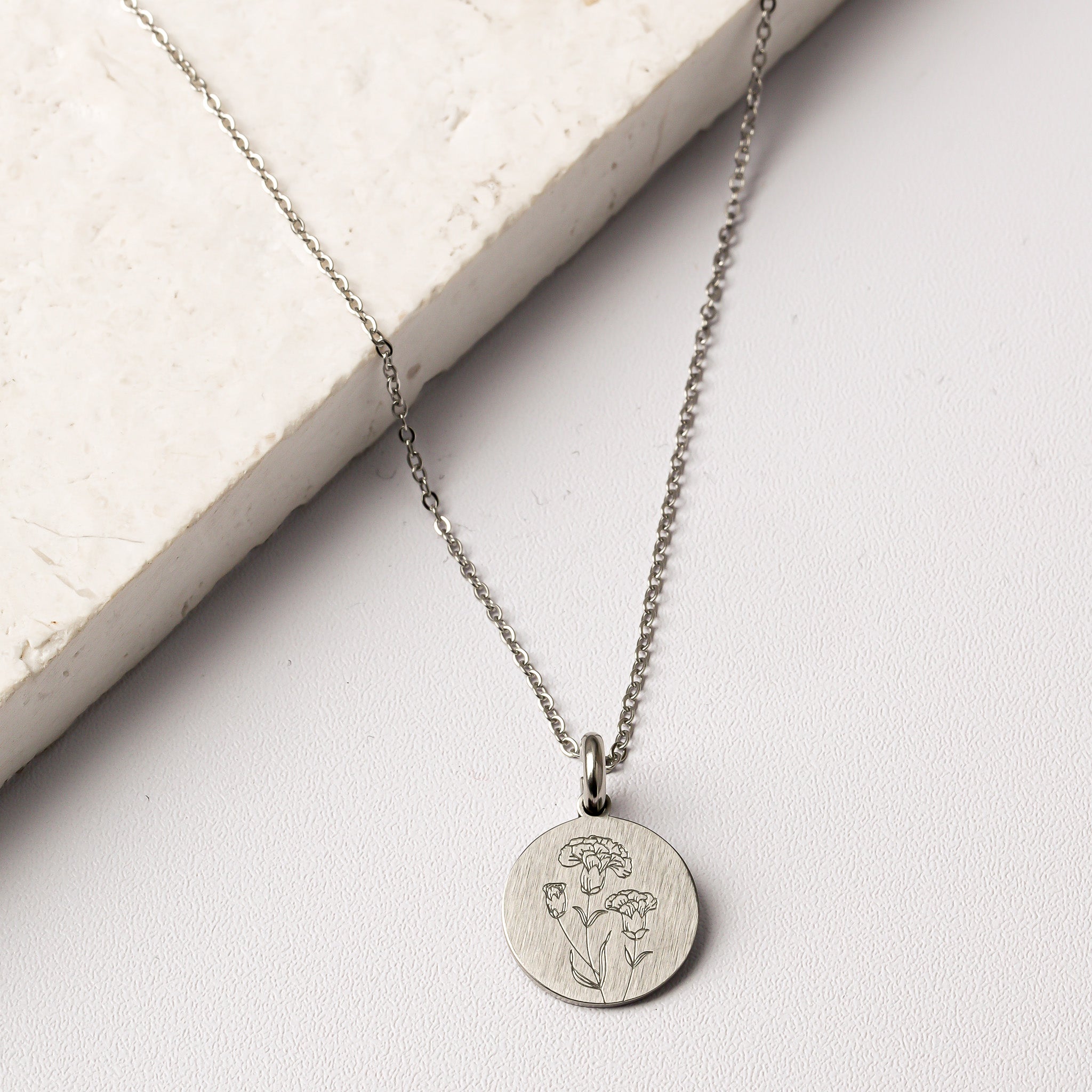 CARNATION BIRTH-FLOWER PENDANT - Inspiration Co.