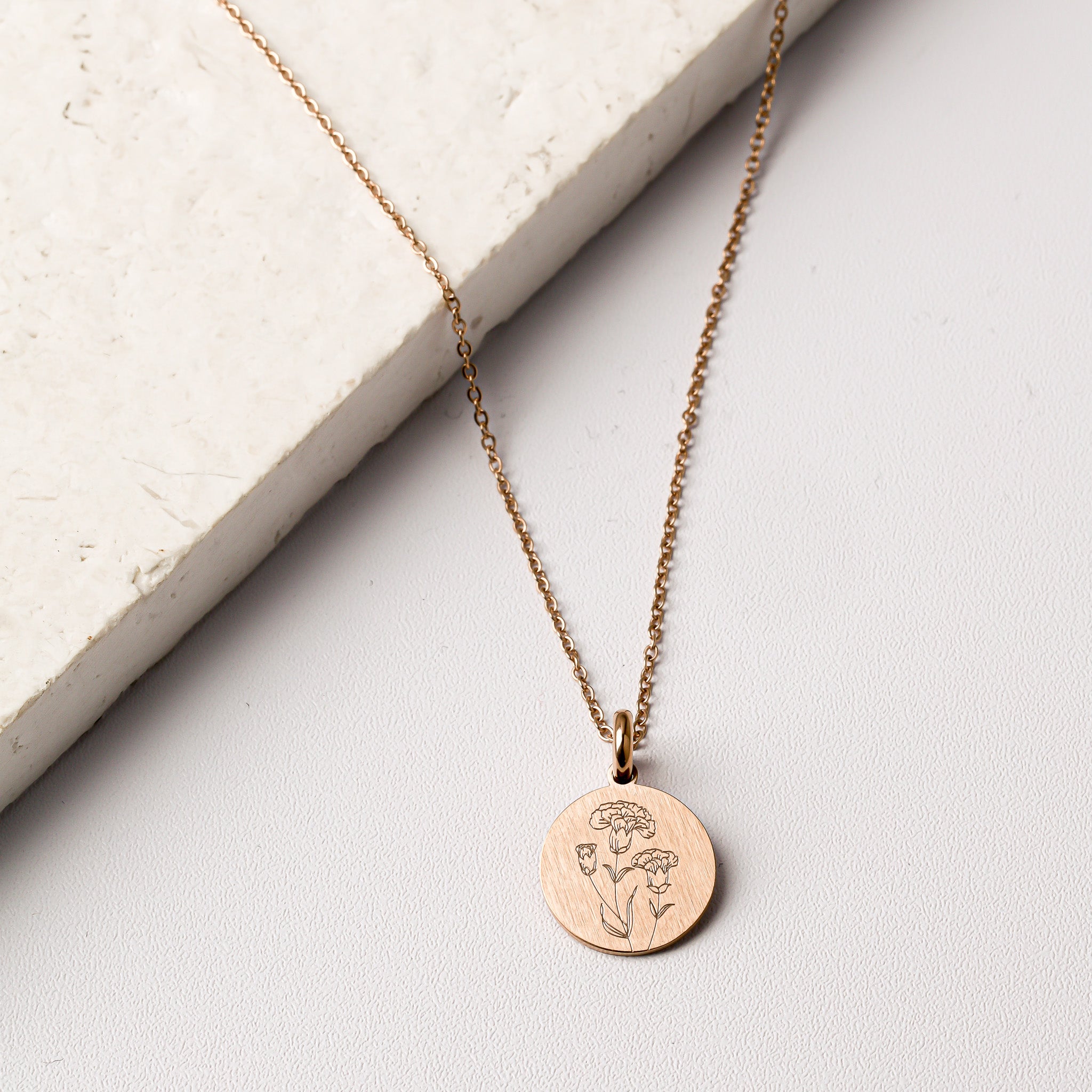 CARNATION BIRTH-FLOWER PENDANT - Inspiration Co.
